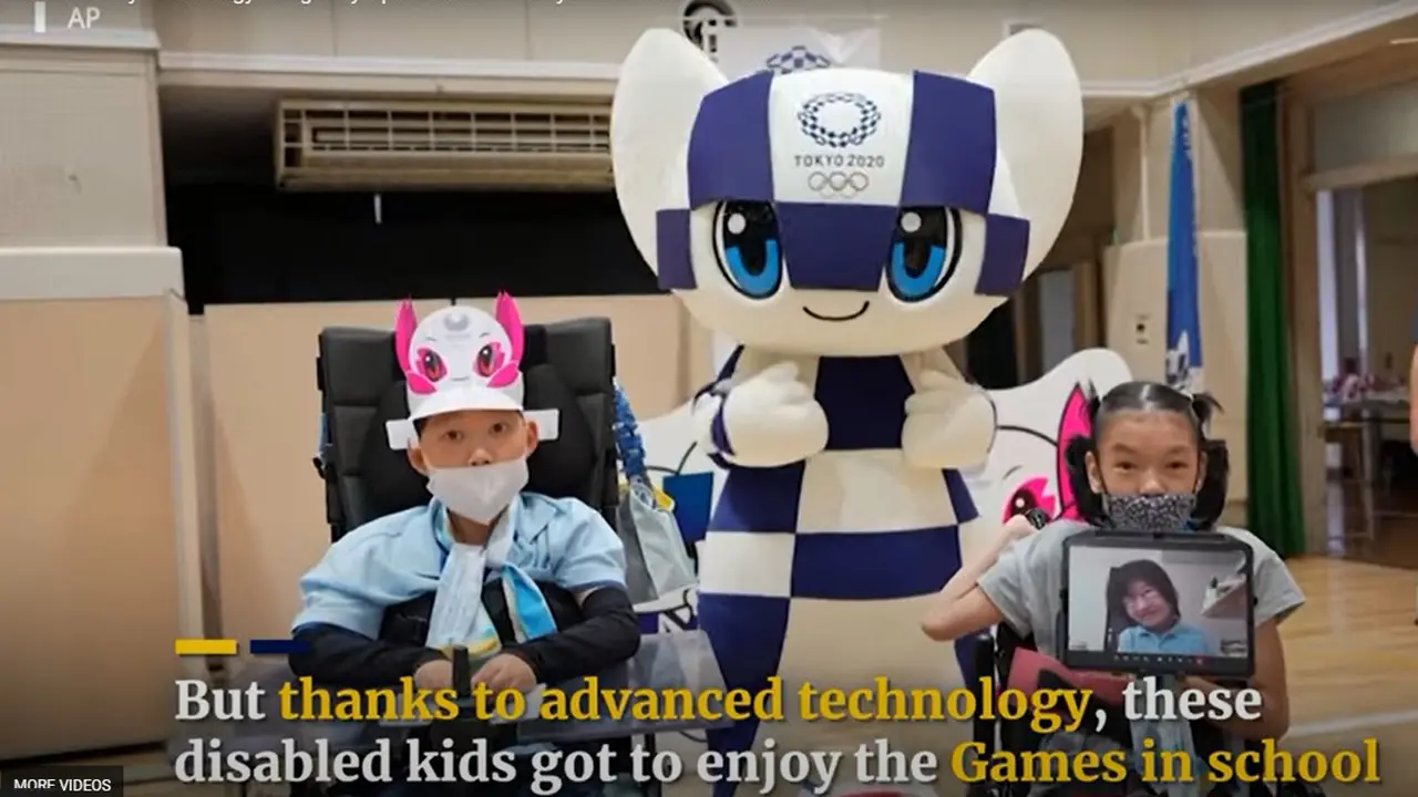 Anak-anak Penyandang Disabilitas menonton olimpiade Tokyo 2020