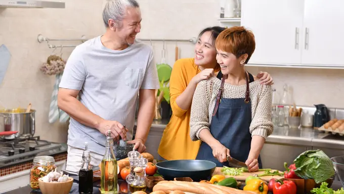 bersama mama papa tercinta