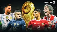 Banner Infografis Semifinal Piala Dunia 2022 Argentina vs Kroasia dan Prancis vs Maroko&nbsp;(Liputan6.com/Abdillah)