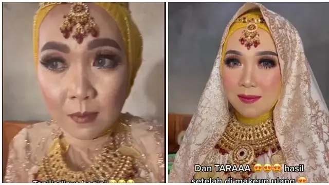 6 Potret Riasan Pengantin Gagal Ini Pernah Viral, Hasilnya Tak Sesuai Ekspektasi