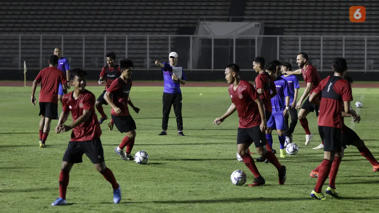 latihan Timnas Indonesia Senior