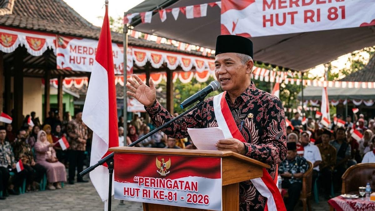 Contoh Sambutan Ketua Kepala Desa Untuk Acara Kemerdekaan 17 Agustus 1945 HUT RI Ke-81 yang Ringkas