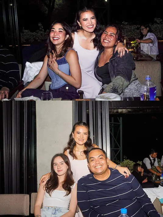 Marsha memilih dress putih tanpa banyak detail, yang memberi kesan minimalis namun tetap anggun. Gaun ini berhasil membuatnya tampil beda dan menjadi pusat perhatian di antara tamu-tamu yang berbusana denim. [@aruanmarsha].