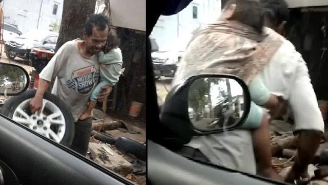 kisah tukang tambal ban viral