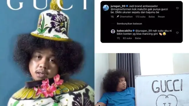 Babe Cabiita Ikutan Gucci Model Challange