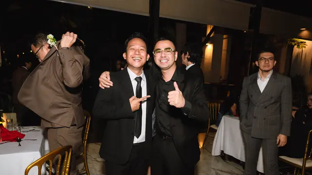 Tamu di resepsi pernikahan Andre Taulany (credit: instagram.com/raffinagita1717)