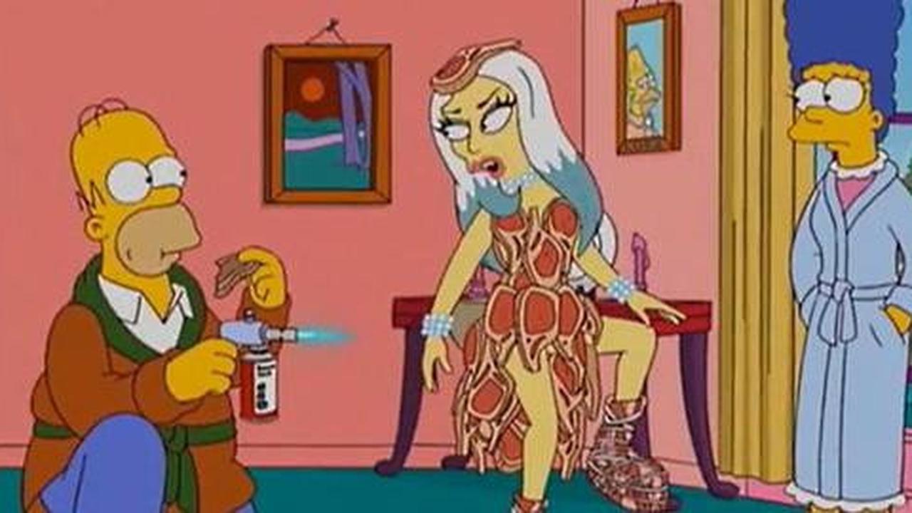 Lady Gaga juga muncul di serial The Simpsons