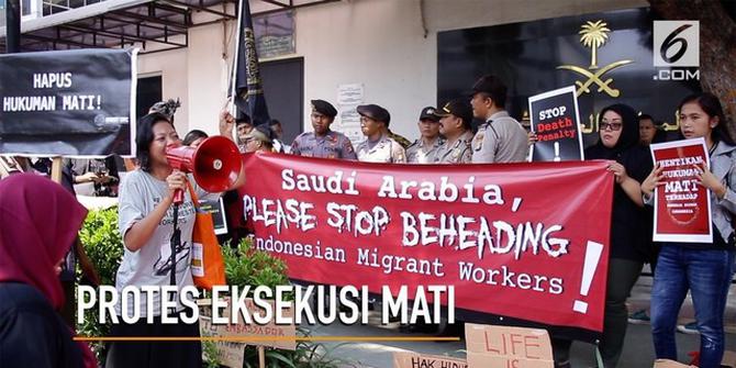 VIDEO: Demonstrasi Memprotes Hukuman Mati TKI di Arab Saudi