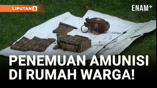 VIDEO: Geger! Penemuan Granat dan 90 Peluru di Rumah Warga!