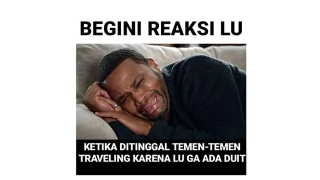 6 Meme Momen Ditinggal Sendirian yang Bikin Nangis