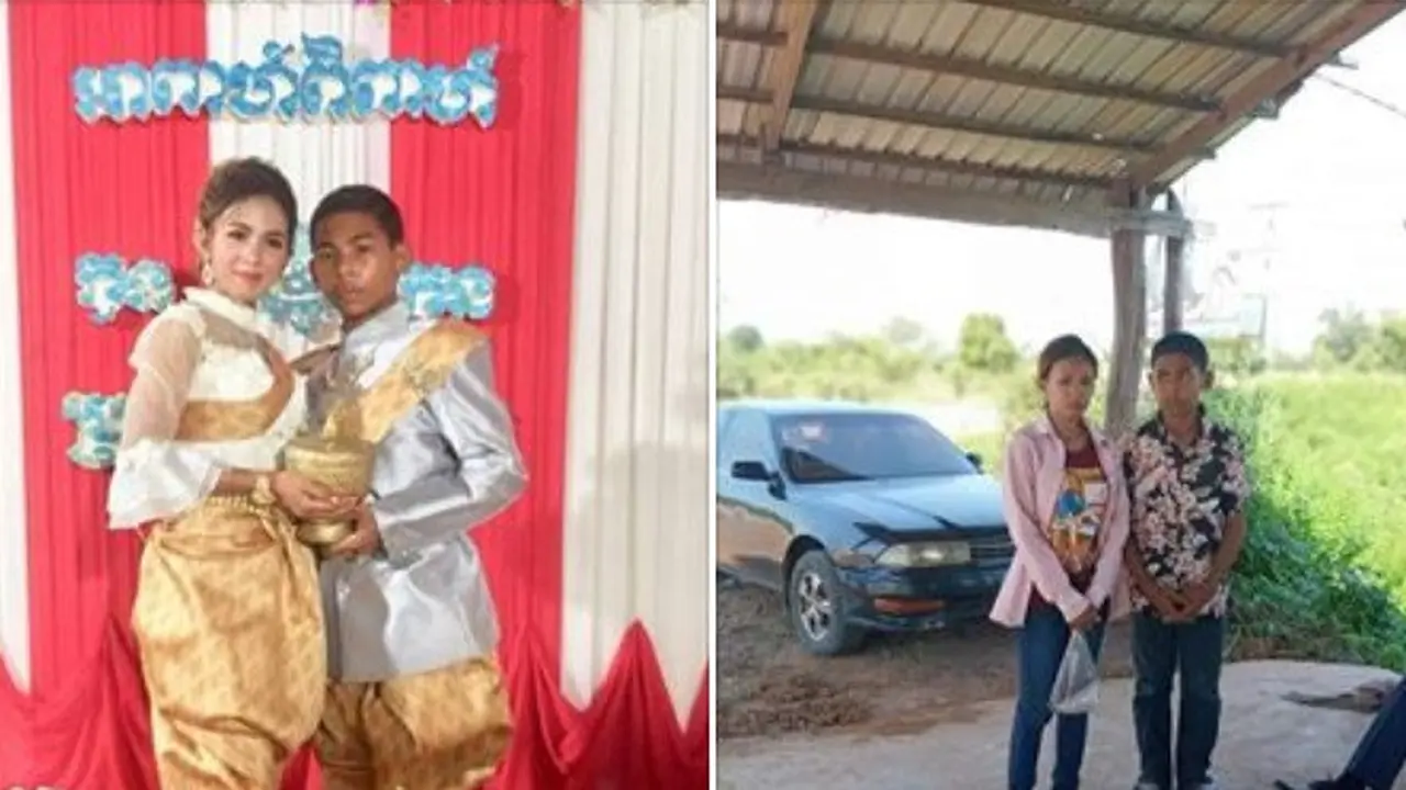 pengantin belia di Kamboja viral