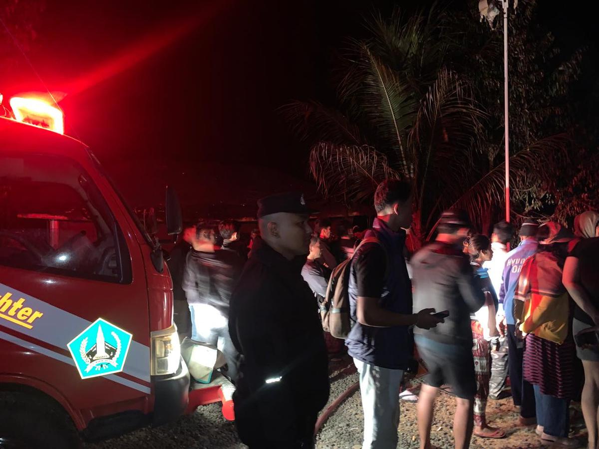 Kandang ayam terbakar di Banjar Dinas Tibudalem, Desa Pujungan, Kecamatan Pupuan, Tabanan, (Dokumentasi Polres Tabanan).