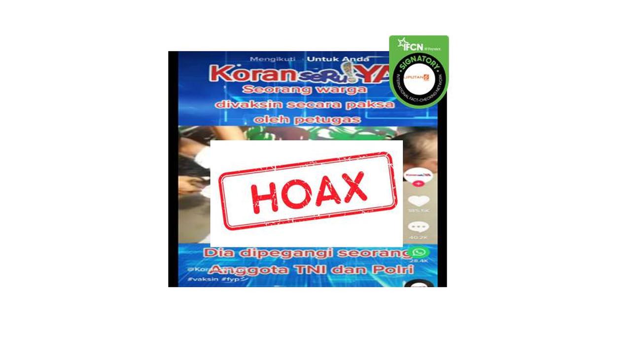 Cek Fakta TNI paksa warga vaksin covid-19