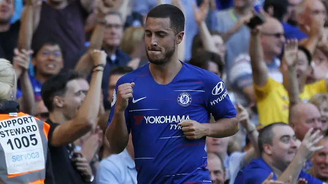 Foto: Masing-masing Dijebol 7 Gol, Ini Dia 5 Klub Liga Inggris yang Paling Sering Dibobol Eden Hazard saat Berseragam Chelsea