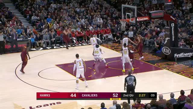 Berita video game recap NBA 2017-2018 antara Cleveland Cavaliers   melawan Atalanta Hawks dengan skor 123-114.