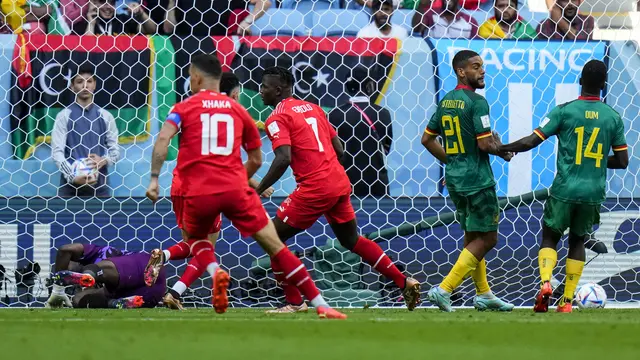 Breel Embolo membawa Swiss mengalahkan Kamerun di Piala Dunia 2022