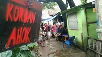 Suasana Kalijodo saat akan dibongkar. (Muslim AR/ Liputan6.com)