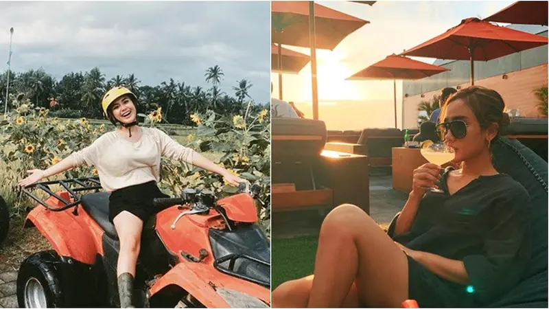 7 Potret Keseruan Cita Citata Liburan di Bali, Nikmati Sunset dan Main ATV