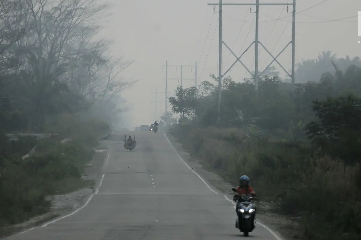 Asap Karhutla Selimuti Pekanbaru