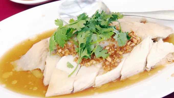 ayam kukus bawang putih