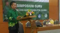 Aris Budi, Ketua Persatuan Guru-guru NU dalam sebuah acara. (foto: Liputan6.com/edhie prayitno ige)