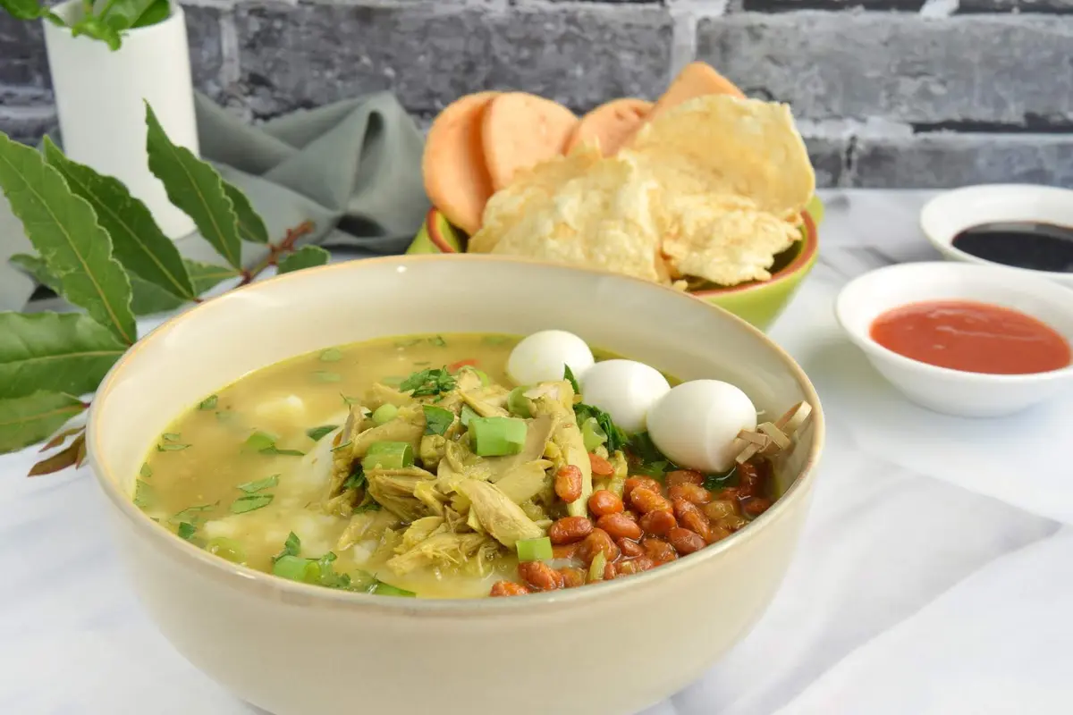 bubur ayam telur puyuh