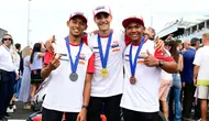 Veda Ega Pratama (kiri) dan Hakim Danish (kanan) saat masih mentas di Red Bull Rookies. (Istimewa)