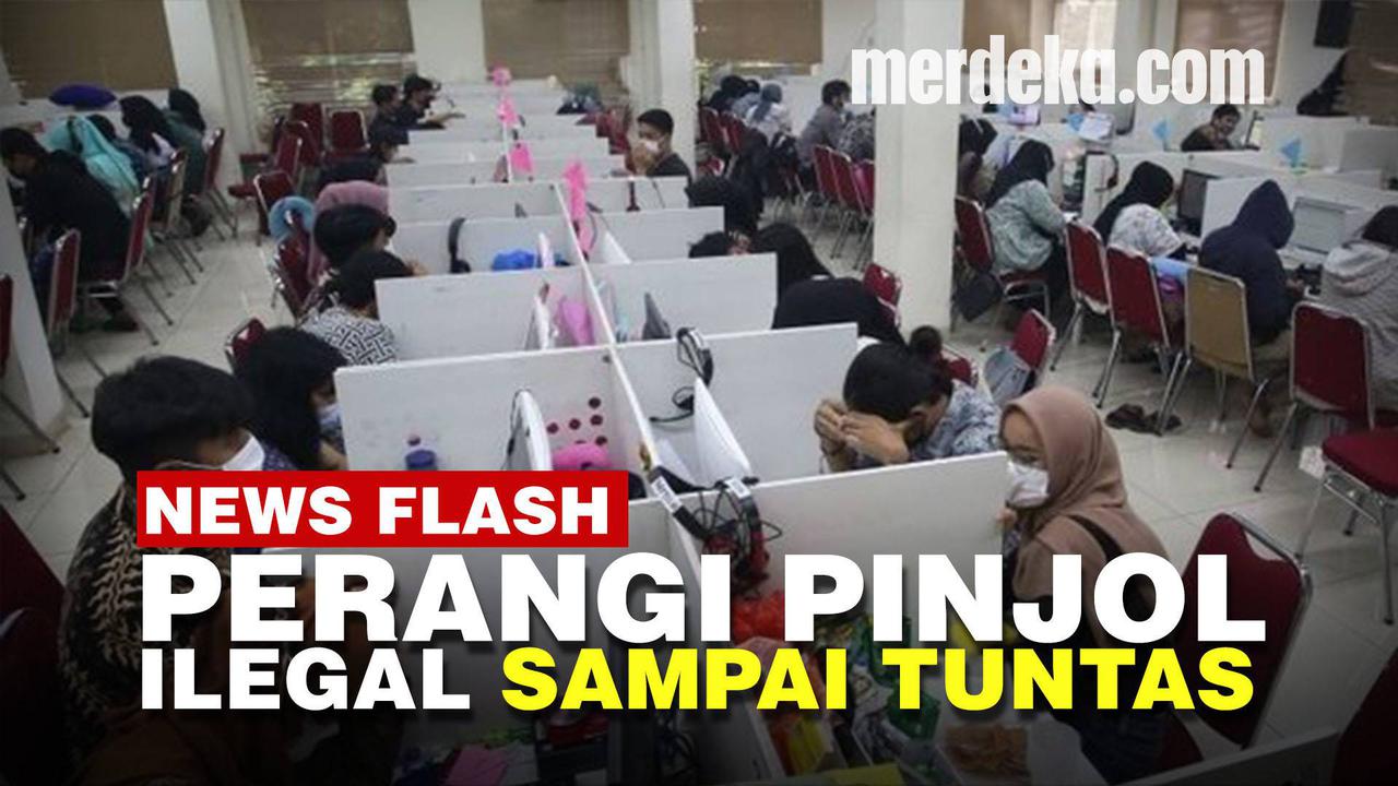 VIDEO: Perang Terhadap Pinjol Ilegal Tak Pernah Padam, Satu Kantor Diobok-Obok Polisi