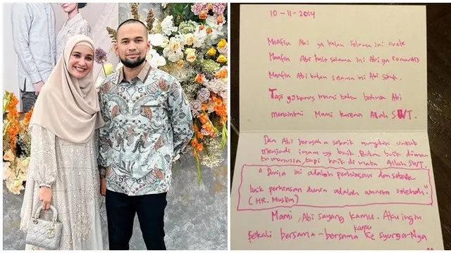 6 Surat Cinta Artis Untuk Pasangannya Ini Romantis, Masih Disimpan Rapi
