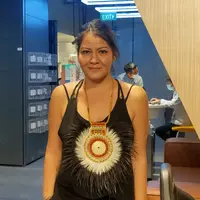 Melanie Subono memperkenalkan Hasio, kolaborasi Orang Tua x Maximall Footwear. (Istimewa)