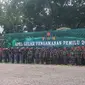 Apel gelar pasukan pengamanan Pemilu 2024 di Lapangan Benteng, Kota Medan, Kamis, 1 Februari 2024