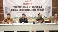 Talkshow bertajuk “Pencaplokan” BTN Syariah Ancam Program Sejuta Rumah yang diadakan Kornas-Pera di Jakarta, Jumat (22/7/2022).