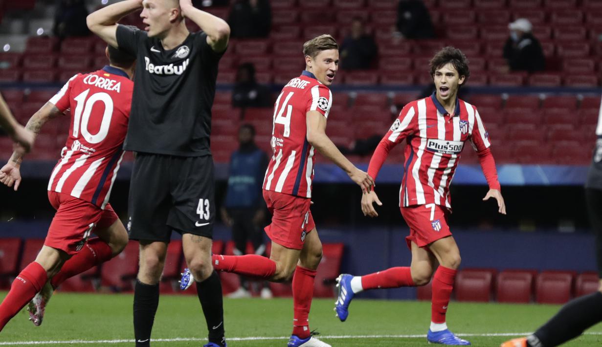 FOTO: Joao Felix 2 Gol, Atletico Madrid Taklukkan Salzburg ...