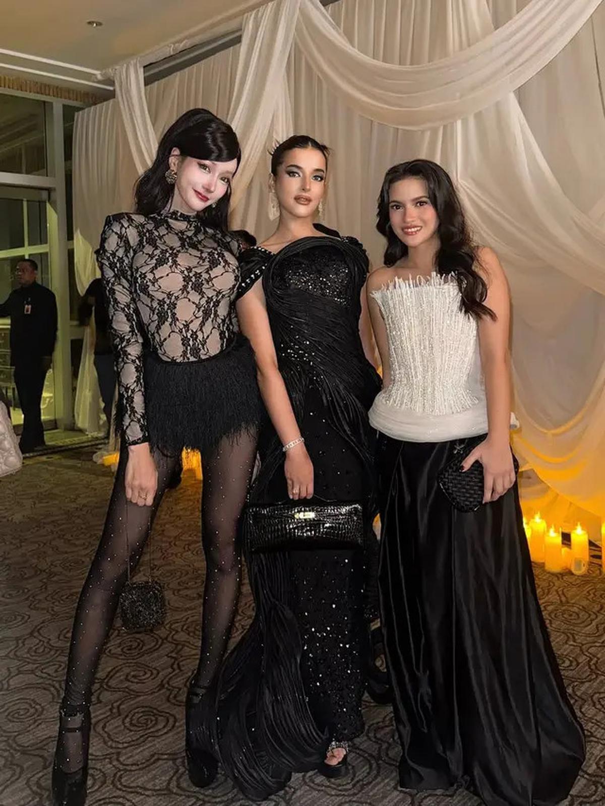 8 Foto Artis Pakai Long Dress di Resepsi Luna Maya dan Maxime, Tampil Elegan dan Anggun