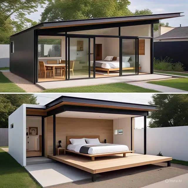 Desain Rumah 6x10 Memanjang ke Samping