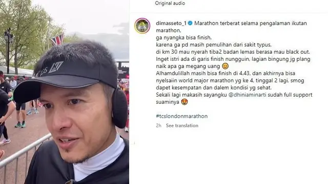 Unggahan Dimas Seto. (Instagram.com/@dimasseto_1)