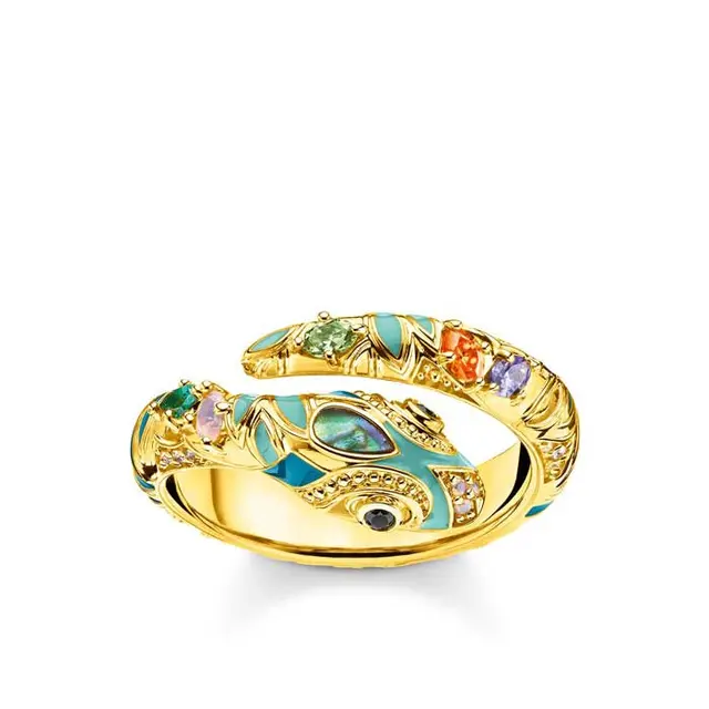 Colourful stone ring, from £129/dok. Thomas Sabo