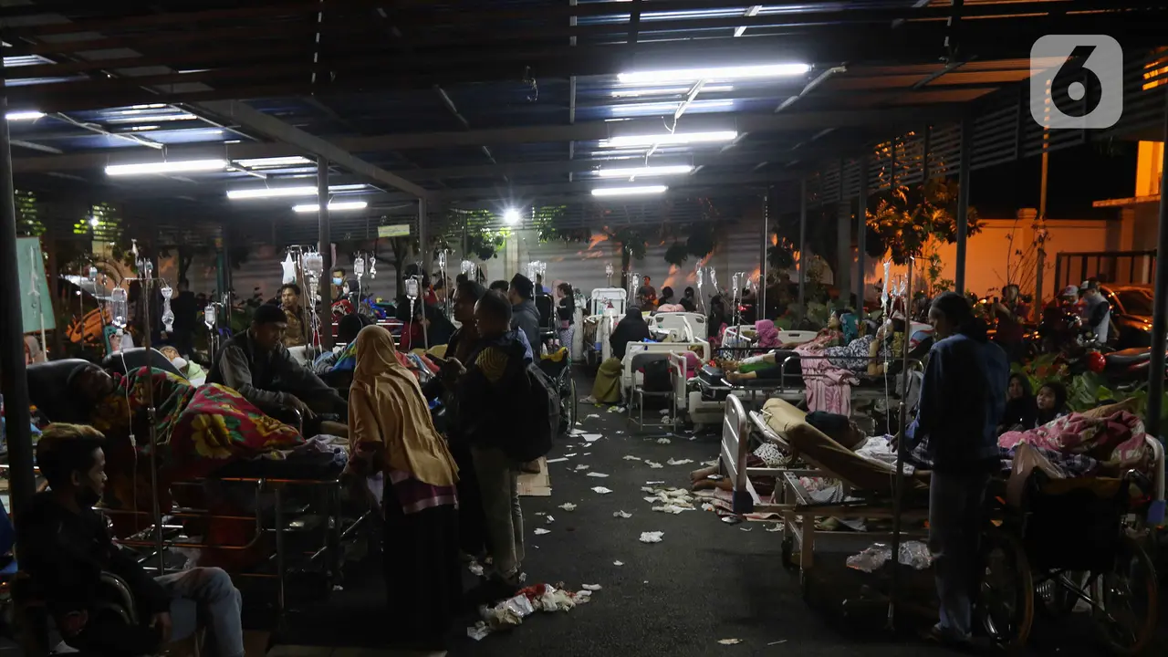 Kondisi Korban Gempa Cianjur di RSUD Sayang
