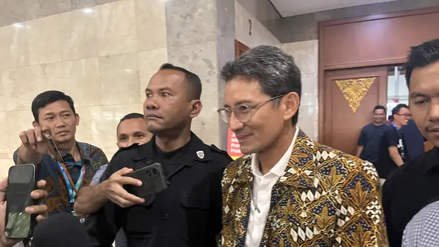 Pengusaha Sandiaga Uno dalam acara Jakarta Entrepreneur Conference (JEC) 2026 di Hall B, Jakarta International Convention Center (JICC), Sabtu (5/9/2026). (Liputan6.com/Christian)