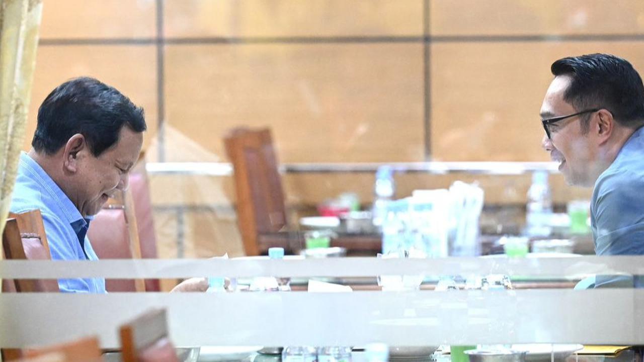 VIDEO: Prabowo & Ridwan Kamil Makan Berdua di Resto Garuda Jakpus, Terungkap Nasihat & Canda Berat Naik