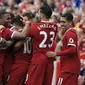 Liverpool bertengger pada peringkat keempat klub Premier League penghasil gol terbanyak dengan torehan 78 gol. (Peter Byrne/PA via AP)