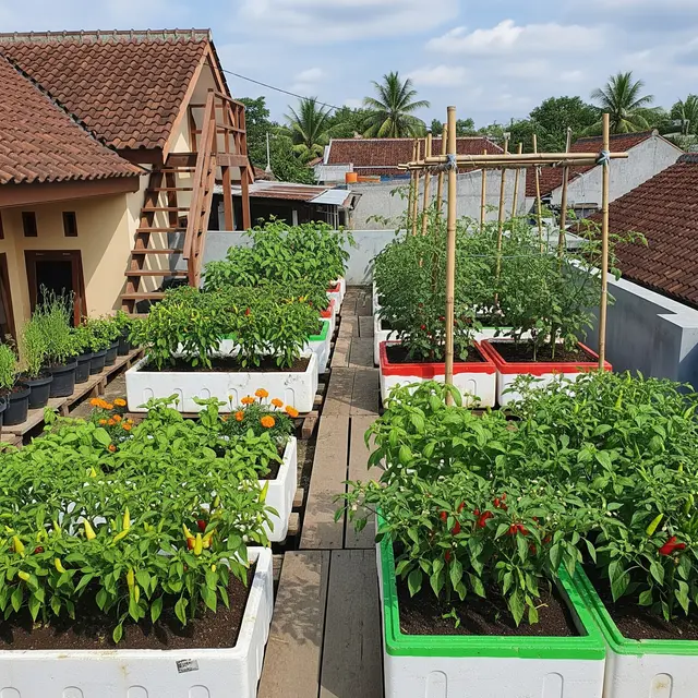 9 Desain Kebun Cabai di Box Styrofoam, Solusi Praktis Lahan Terbatas
