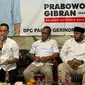 Bakal calon Wali Kota Bogor Sendi Fardiansyah menghadiri undangan Halal bihalal yang digelar Partai Gerindra di Kantor Sekretariat Gerindra Bogor, Senin, 15 April 2024.