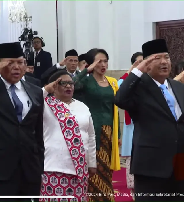 Potret  gaya 9 wakil menteri perempuan saat dilantik Prabowo, anggun berkebaya