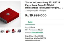 Jersey Ori Timnas Dibanderol Rp5,9 Juta Hingga Rp19,9 Juta di Toko Online Tidak Resmi