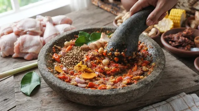 Resep ayam goreng bumbu sayur asem