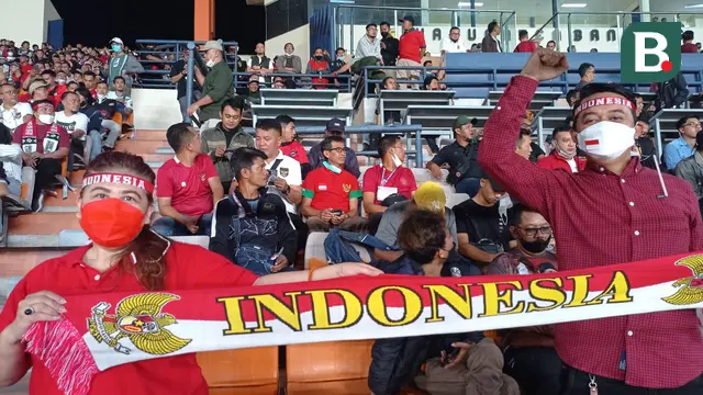 Suporter Timnas Indonesia Vs Bangladesh
