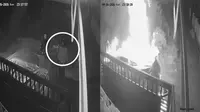 Teror Pembakaran Mobil Warga di Lampung Terekam CCTV, Pelakunya Masih Misterius