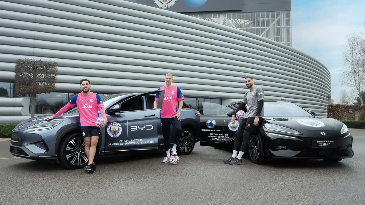 BYD Gandeng Manchester City,  Haaland CS Bakal Pakai Mobil Listrik China (BYD)