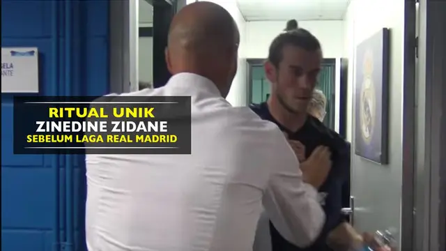 Ritual Unik Zinedine Zidane Kepada Pemain Real Madrid Sebelum Bertanding
